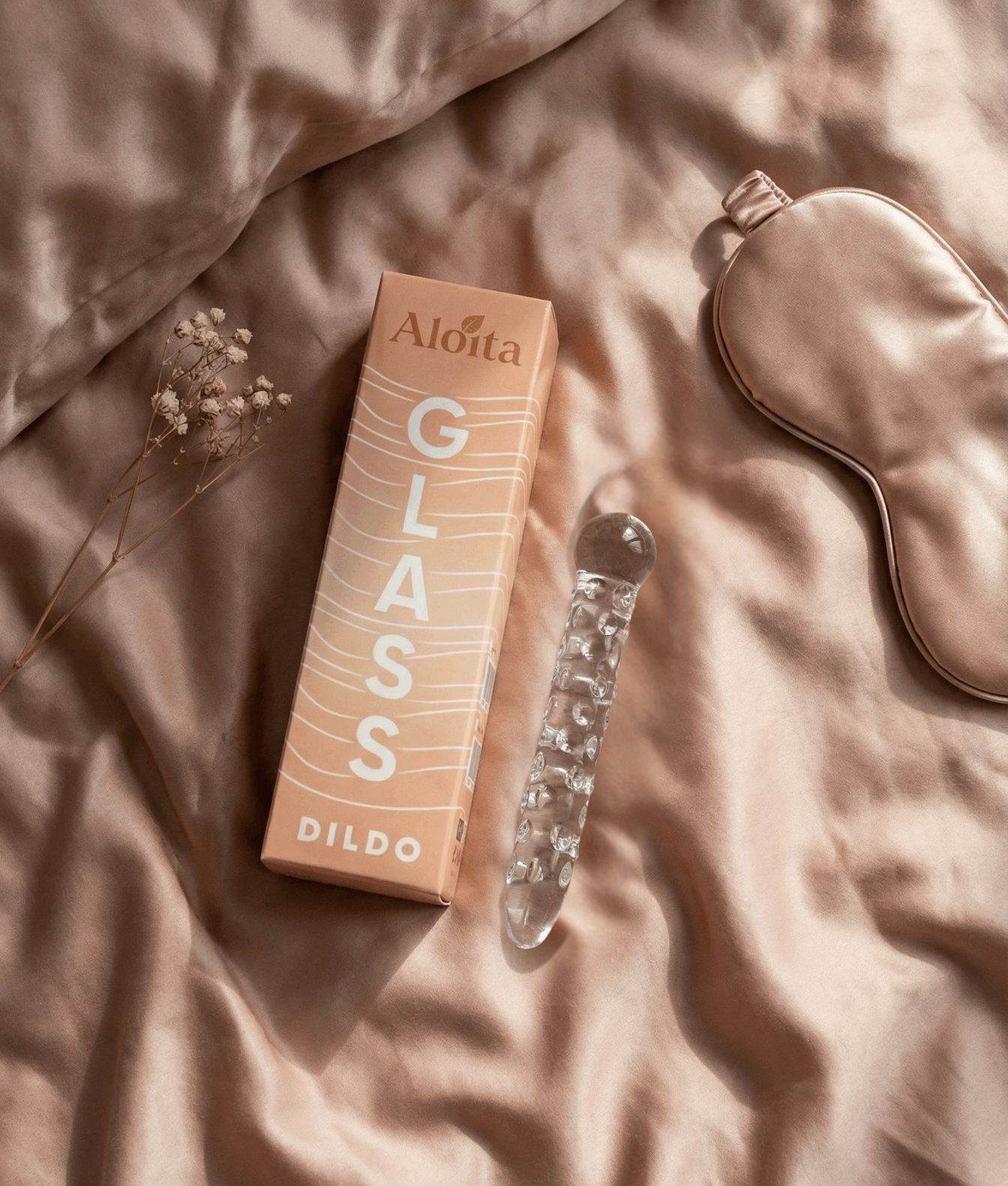 ALOITA Crystal Dots masażer szklany borokrzemowy