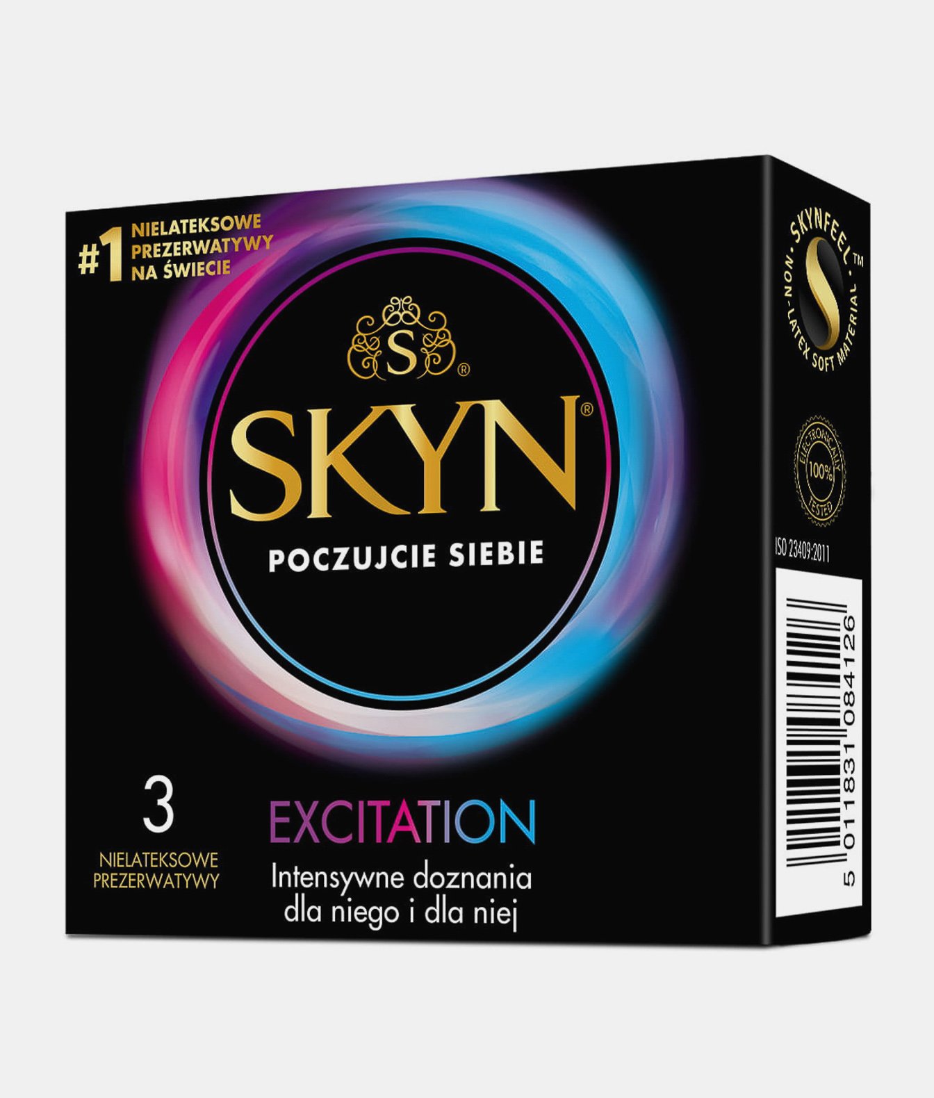 Unimil SKYN Excitation prezerwatywy z wypustkami i żelem chłodzącym