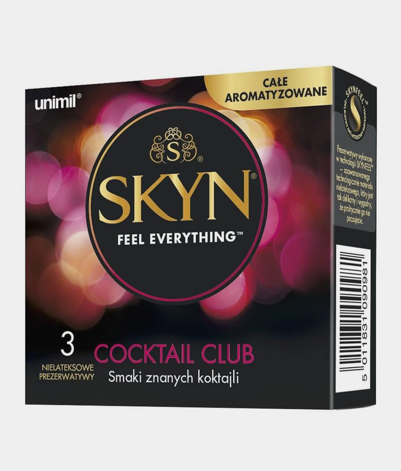 Unimil SKYN Cocktail Club prezerwatywy smakowe