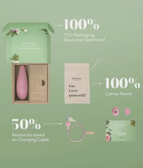 Womanizer Premium eco bezdotykowy masażer łechtaczki