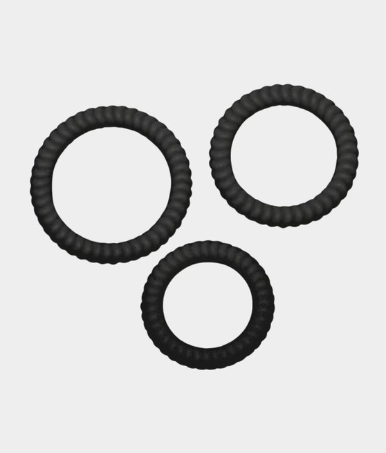You2Toys Lust 3 Cock Rings black pierścienie erekcyjne