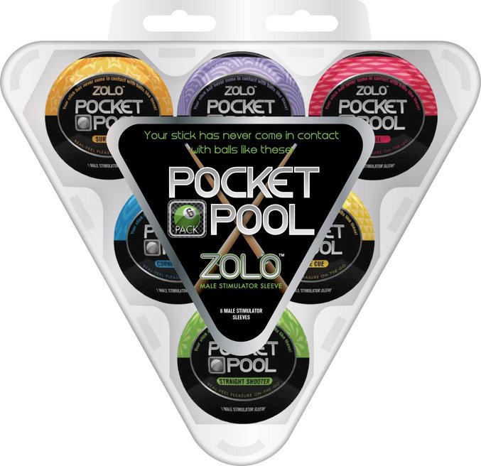 ZOLO Pocket Pool 6-pak masturbatorów