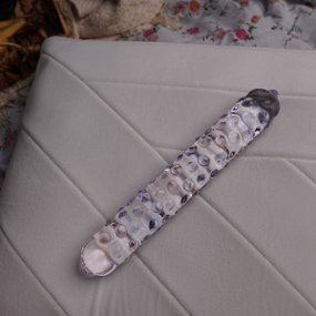 Glas Purple Rose Nubby dildo