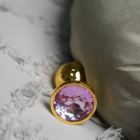 Boss of Toys korek analny z kryształkiem Gold plug