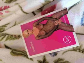 Obsessive N109 bodystocking z otwartym krokiem