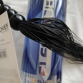Black Silicone Whip silikonowy bat
