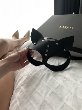 Karess Selina skórzana maska kota