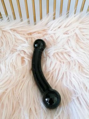 Gläs Double Bull szklane dildo