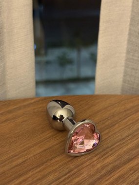 N69 Luna aluminiowy korek ozdobny z kryształkiem srebrny M