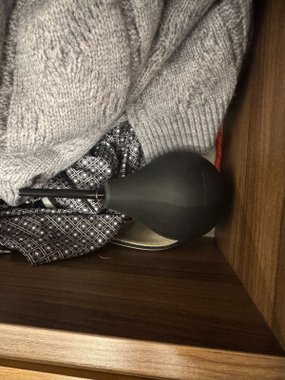 N69 Gruszka higieniczna L czarna