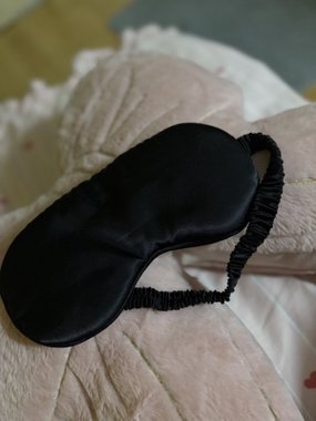 Mr. & Mrs. maska na oczy czarna z gumką