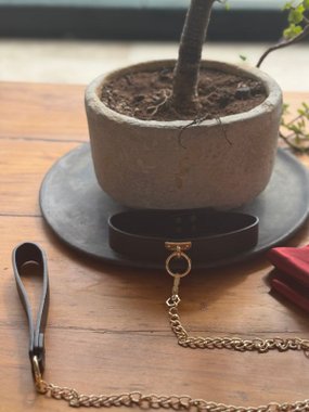 Mr.&Mrs. obroża ze smyczą