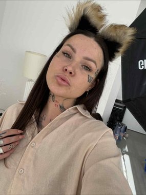 N69 opaska futrzana z uszami kostiumowa brązowa