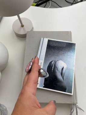 N69 Luna aluminiowy korek ozdobny z kryształkiem srebrny XS