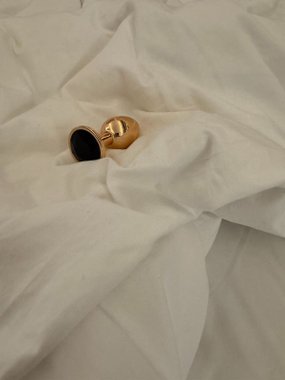 N69 korek aluminiowy rose gold S czarny kryształek