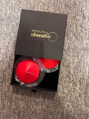 Obsessive Premium Sublime Red nasutniki skórzane