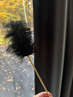 Mr. & Mrs. czarne pióro z odkręcaną złotą rączką