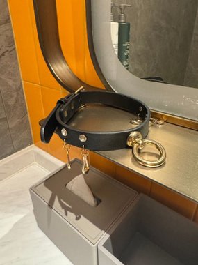 Mr. & Mrs. choker chain o-ring czarny