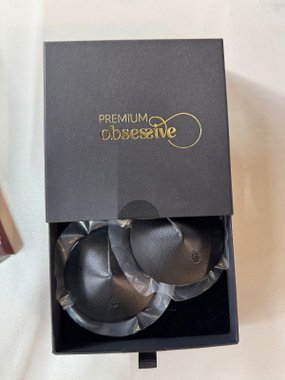 Obsessive Premium Sublime Black nasutniki skórzane