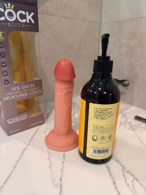 King Cock® Elite 6 Silicone Dual Density Cock z wibracjami