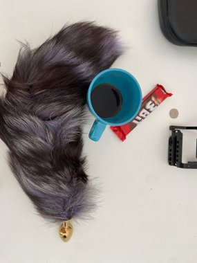 N69 ozdoba kostiumowa ogon dekoracyjny lisi premium