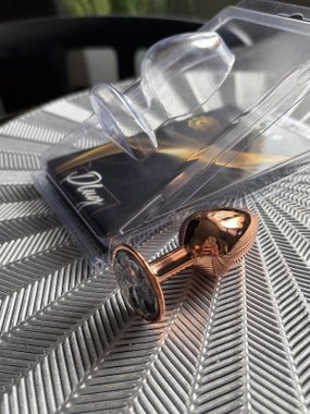 N69 Gaia aluminiowy korek ozdobny z kryształkiem przezroczystym S