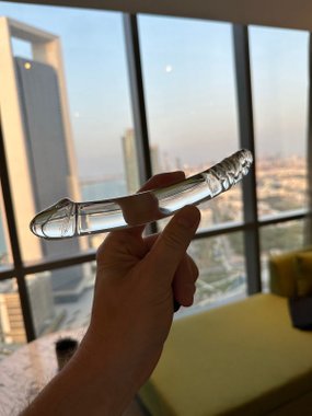 ALOITA Crystal Glide masażer szklany borokrzemowy