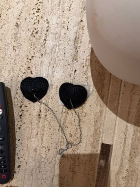 Mr. & Mrs. Nasutniki serca z łańcuszkiem