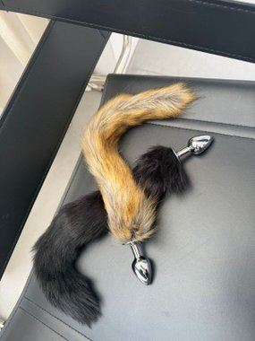 N69 ozdoba kostiumowa ogon dekoracyjny brązowy