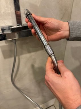 N69 aluminiowa dysza prysznicowa z wymiennymi końcówkami