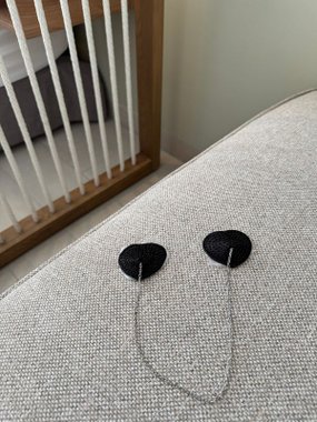 Mr. & Mrs. Nasutniki serca z łańcuszkiem