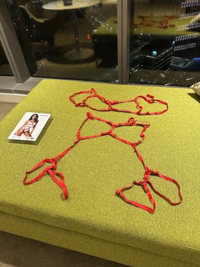 NAKAI Fioretta czerwony komplet z pasków