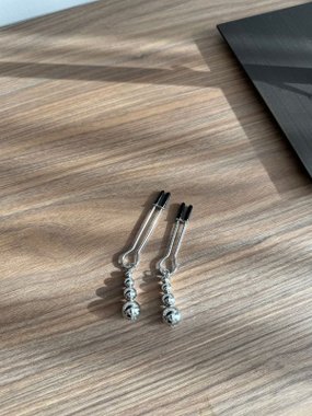 Mr. & Mrs. Regulowane zaciski srebrne