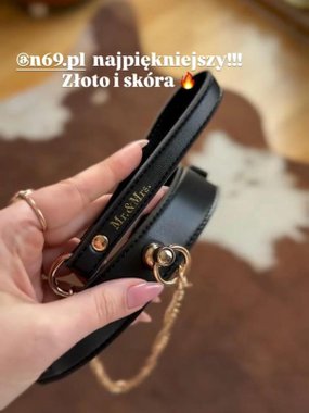 Mr.&Mrs. obroża ze smyczą