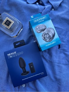 Nexus - Tornado Remote Control Rotating Butt Plug Black korek analny wibrujący