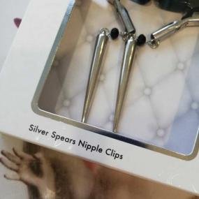 Sex&Mischief Silver Spears Nipple Clips zaciski na sutki