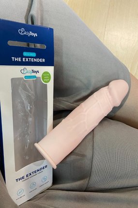 Men Only nakładka wydłużająca penisa kolor cielisty