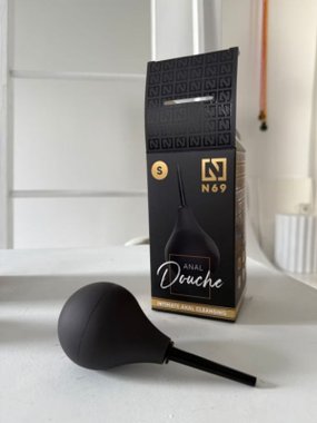 N69 Gruszka higieniczna S  czarna