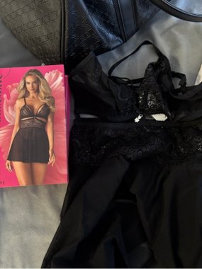 Obsessive 838-BAB-1 koszulka babydoll i stringi